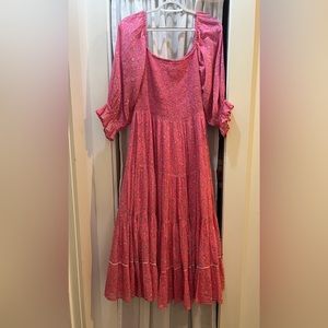 LoveShackFancy pink dress, great condition, size medium